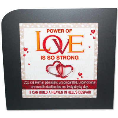 "Love  Message Stand -147-007 (Black) - Click here to View more details about this Product